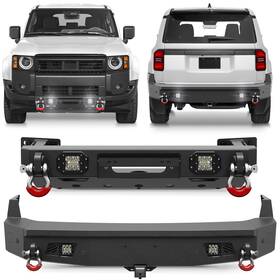 Bp-t2009-t2010 Crazemotor Steel Front Or Rear Bumper For 2024-2026 Toyota Land Cruiser Lc250 With Led Lights