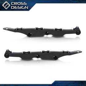Ht-02bun20f5abk Crossdesign Set Of 2 Front Left And Right Side Bumper Bracket Fit For 2005-2010 Toyota Avalon