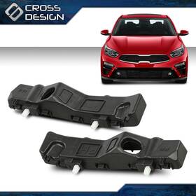 Ht-02bun6578abk Crossdesign Fit For 2019-2022 Kia Forte 1 Pair Front Bumper Bracket Retainers Assembly Set