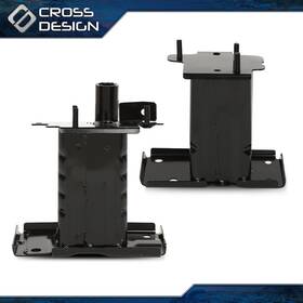 Ht-02bup1632bbk Crossdesign Front Bumper Mounting Brackets Left Right Side Fit For 14-19 Nissan Rogue Lh Rh