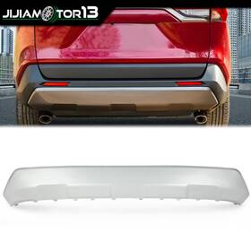 J-02bup2010asl Crossdesign Fit For Toyota 2019-2021 Rav4 Rear Bumper Guard Lower Valance Panel Cover Sliver