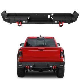 12278541 Csdex Steel Rear Bumper For 2021 2022 Ram 1500 Trx With Led Lights