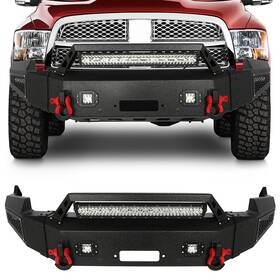 12281842 Csdex Front Bumper With Light Bar D-ring For Dodge Ram 1500 2009 2010 2011 2012