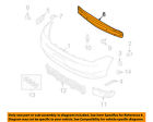Dg1z17757a Bar Bumper-impact Ford Oem Front