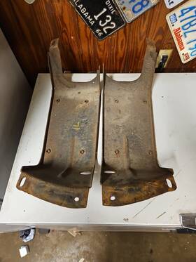 3686658 Dodge 1971-1972 Charger Se Rallye Rt Superbee 500 Rear Bumper Brackets