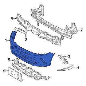 7ms93tzzaa Dodge Oe For Hornet 2023-2025 Rear Left Upper Bumper Cover