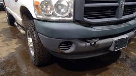 105-00164b Dodge Truck Front Bumper Dark Gray Fits 06-09 2500 Pickup 80985