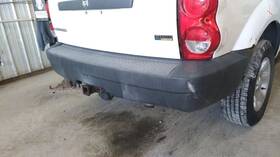 190-00611d Dodge Truck Rear Bumper Gray Finish With Trailer Hitch Fits 07-09 Durango 7826559