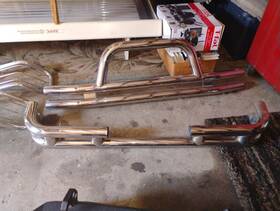 Dpt-4x4t122ch Dpt Motorsports For 1987-2006 Jeep Wrangler Yj Tj 3 Inch Od Rear Double Steel Tube Bar Bumper Chrome