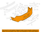 Dr3z17k835baptm 13-14 Cover Ford Mustang Rear Bumper-bumper Oem