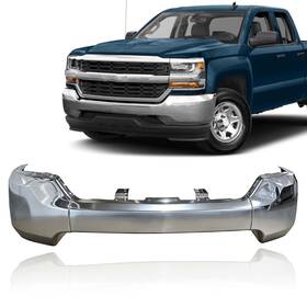 23243118 Dtanncce New Chrome Front Bumper Face Bar For Chevy Silverado 1500 2016-2019 With Steel