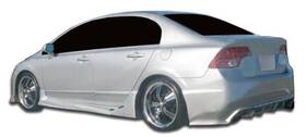 104932 Duraflex Fits 2006-2011 Honda Civic 4dr I-spec Rear Bumper Cover - 1 Piece