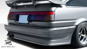 107848 Duraflex Fits 1984-1987 Toyota Corolla 2dr / Hb Mb-r Rear Bumper Cover - 1 Piece