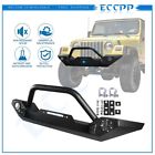 E122193-hk-501cp Eccpp Front Offroad Bumper Blk Iron Steel For Jeep Wrangler