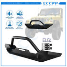 E122194-hk-501cp Autodayplus Textured Front Blk Iron Steel Bumper Guard For Jeep
