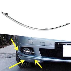 Earthoee 550753629619 Avantgarde Front Right Bumper Trim Cover Fit Mercedes C Class W204 07-10 Chrome