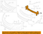 Elantra Bar Oem Hyundai Bumper-impact 865303x101 Front 11-13