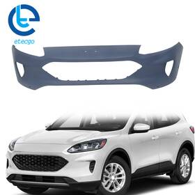 886949 Etecgo Primed Front Bumper Cover Fascia For Ford Escape 2020-2022 With 4 Sensor Holes