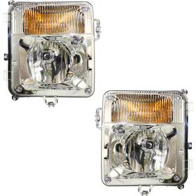 13451694 Evan-fischer Set Of 2 Clear Lens Fog Light For 2004-09 Cadillac Srx Lh And Rh Capa With Bulbs