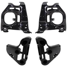 17673606 Evan-fischer Set Of 4 Bumper Face Bar Brackets Retainer Mounting Braces Left And Right