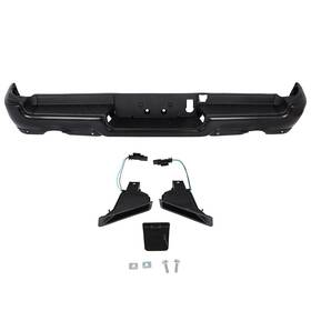 Ew129139a01 Ewaymotor New Primed Steel Black Rear For 2019-2024 Ram 1500 With Park And Dual Exhst Bumper
