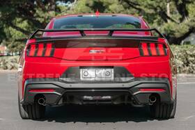 Wsa-diff-753-v2-abs Extreme Online Store For 24-up Ford Mustang S650 Glossy Black Add-on Rear Bumper Lower Fin Diffuser