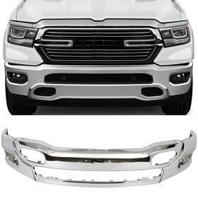 Fa184601 Fa Chrome Front Bumper Face Bar With Fog Light Holes For Ram 1500 2019-2024
