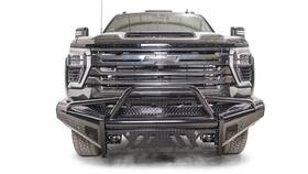 Ch24-s6162-1 Fab Fours Black Steel Bumper Truck Front