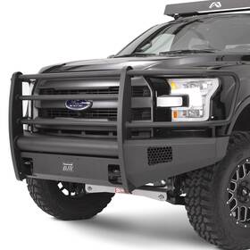 Ff09-r1960-1 Fab Fours For Ford F-150 09-14 Bumper Black Steel Elite Full Width Powder Coated