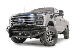 Fs23-s5962-1 Fab Fours Black Steel Front Bumper For 23 Ford F-250 Sd F-350