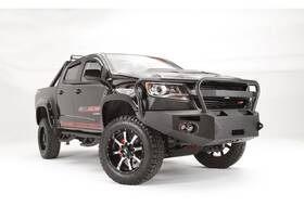 Cc15-h3350-1 Fab Fours Inc. For 15-20 Colorado Winch Bumper With Full Grille Guard Black