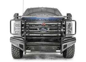 Fs23-s5960-1 Fab Fours Inc. 23-c F250/f350/f450 Black Steel Front Bumper Full Guard