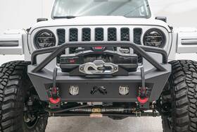 Jl18-b4752-b Fab Fours Stubby Bumper Fits 18-20 Gladiator Wrangler Jl