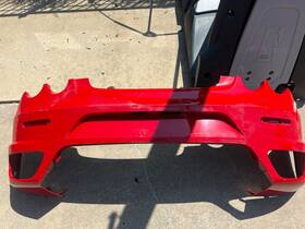 83111610 Ferrari F430 Rear Bumper Without Parking Sensor Option Red Used P/n