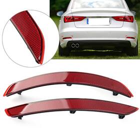 Flashbuyeasy 105a 8v5 2x Rear Bumper Reflector Bars Brake Tail Light For Audi A3 Sedan Cabriolet 12-16