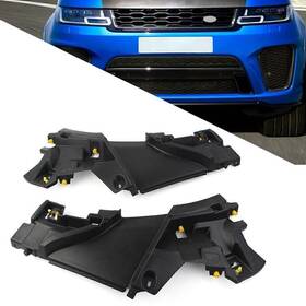 Flashbuyeasy 613654159361 Front Bumper Mount Bracket 2pcs For Land Rover Range Sport 2018-2021 Black