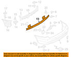 51127058510 Foam Impact 07-12 Bumper-bumper 328i Bmw Oem Absorber