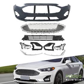Fd1178736dn Focus-decoration For Ford Fusion 2019 2020 Front Bumper Cover Upper Lower Grill Fog Light Sets