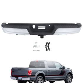 Fd1274880dn Focus-decoration W/ Max Tow For 2021-2023 Ford F-150 Without Sensor Holes New Chrome Rear Step Bumper