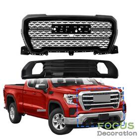Focus-decoration Fd1357776dn For Gmc Sierra 1500 At4 Denali 19 20 21 Front Lower Bumper Filler And Upper Grille
