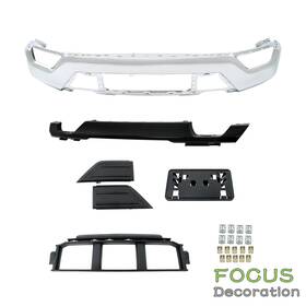 Fd1828560dn Focus-decoration New For Ford F150 F-150 2021-2023 Front Bumper Face Bar Chrome Without Sensor Holes