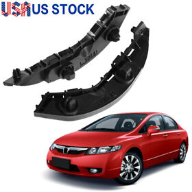 Cp-om-0280 For 2006-2011 Honda Civic Sedan Front Bumper Retainer Bracket Support 2pcs Lh Rh