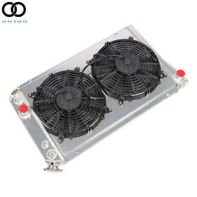Apo220016 For 82-02 Corvette C4 S10 V8 3-row Aluminum Core Racing Radiator Pull Fan Shroud