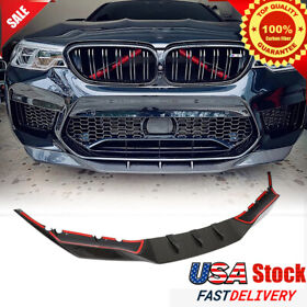 Ml-lq079 For Bmw 5 Series F90 M5 2018-2020 Carbon Fiber Front Bumper Lip Spoiler Splitter