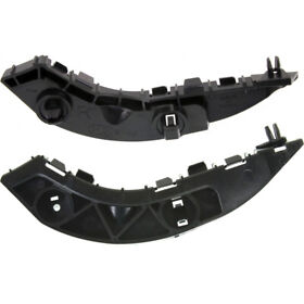 For Honda Civic Bumper Trim 2006-2011 Lh And Rh Pair Set Front Plastic Black