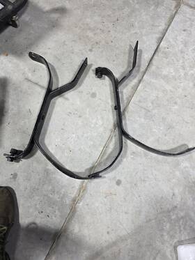 01a-17787-a Ford 1940 Rear Bumper Brackets / Mounts Original Pair Standard And Deluxe