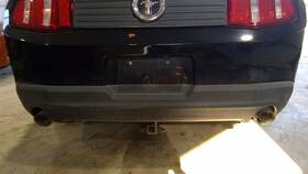 190-00865d Ford Rear Bumper Dual Exhaust Without Park Assist Base V6 Fits 11-12 Mustang 466214