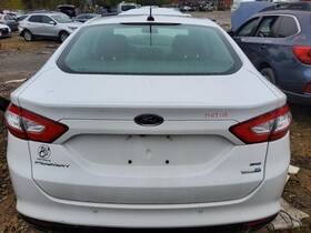 190-02093d Ford Rear Bumper With Park Assist 2 Exhaust Cutouts Fits 13-18 Fusion 7924341
