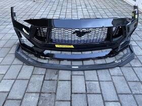 377608c Ford 24-25 Mustang Gt 5.0l Front Bumper Assembly Grille Shadow Black Oem Note