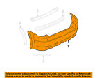 Yl8z17k835eaa Ford Cover Rear Escape 01-04 Oem Bumper-bumper